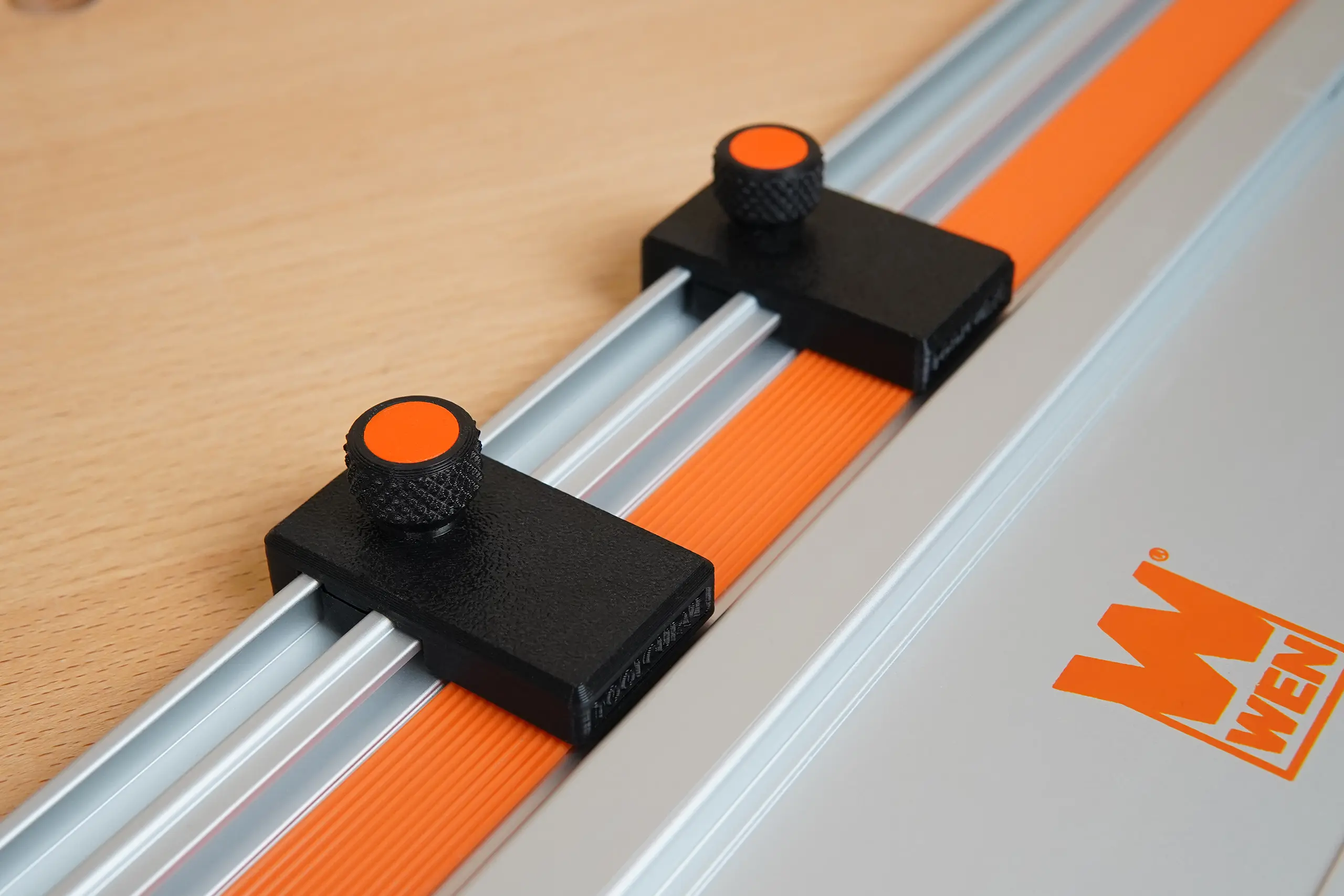Limit Stops Compatible with Wen Track Saw Guide Rails