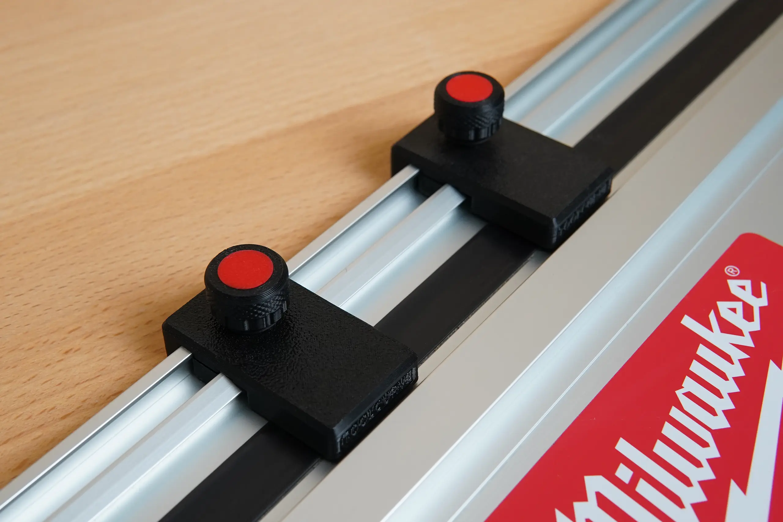 Limit Stops Compatible with Milwaukee Track Saw Guide Rails