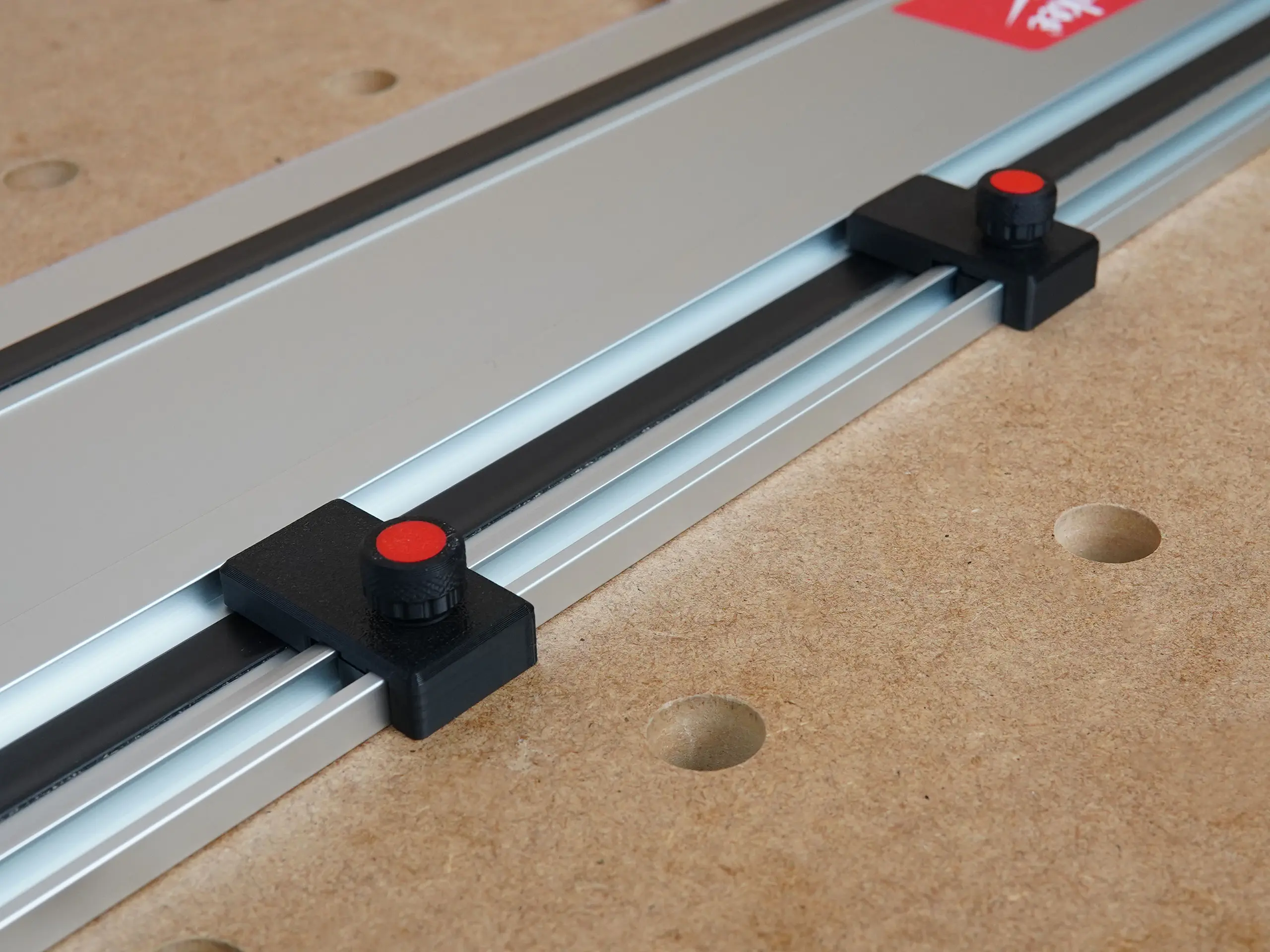 Limit Stops Compatible with Milwaukee Track Saw Guide Rails