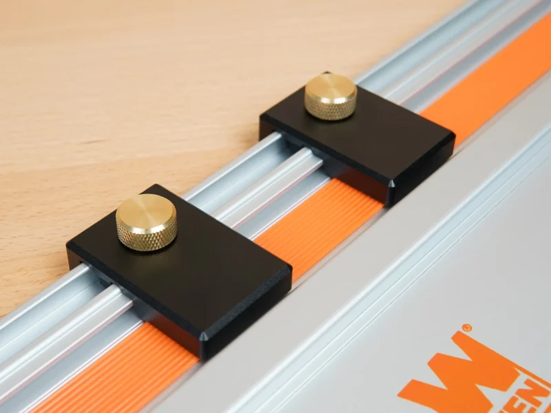 Aluminum Guide Rail Limit stops for the Wen Track Saw Rails