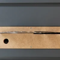 Compact Table Saw Clearance insert, for a rip free cut