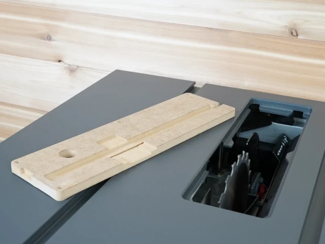 Zero Clearance Saw Stop compact table saw which is precision CNCed milled for a perfect fit