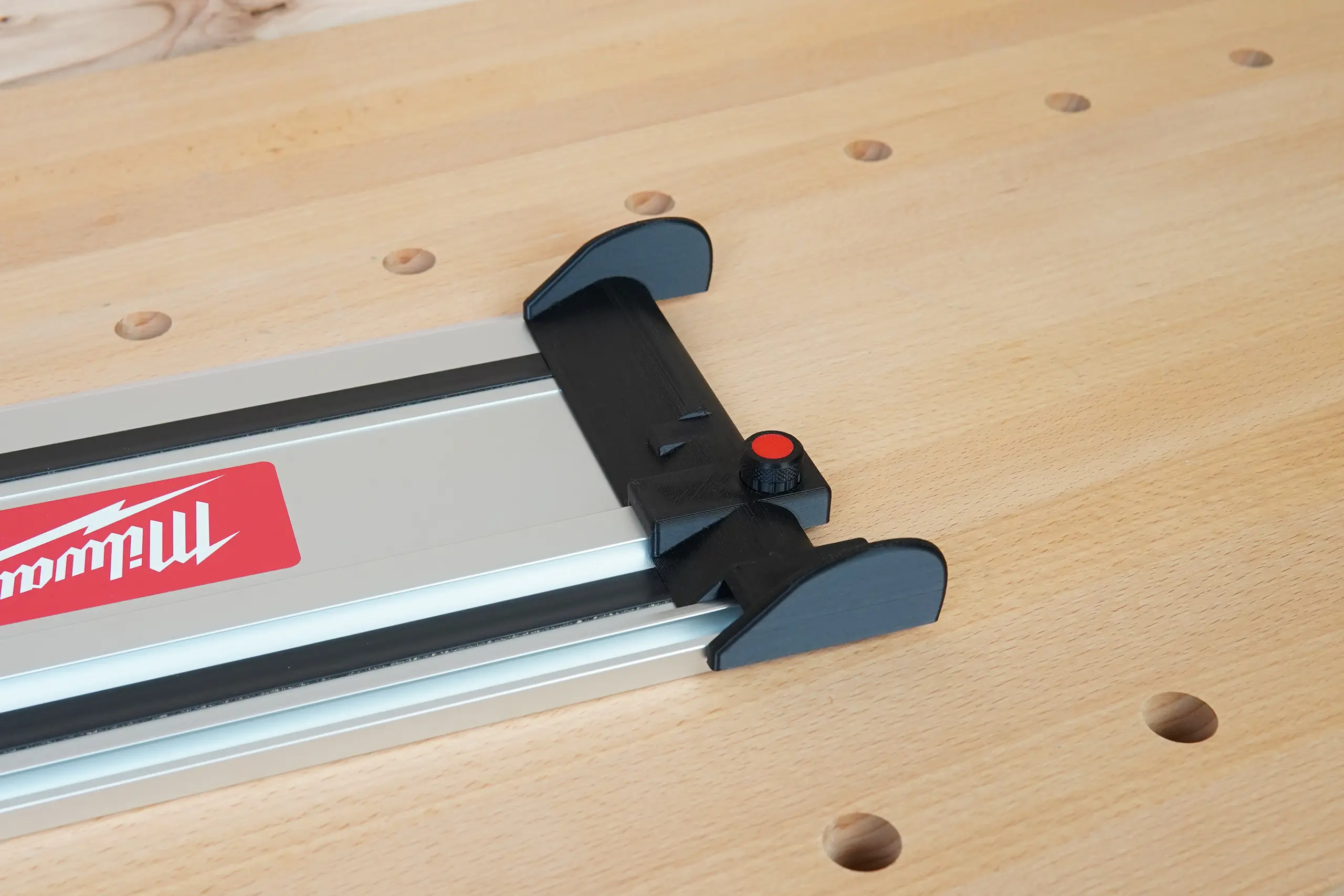 Hose Deflector for Milwaukee Track Saw Guide Rails