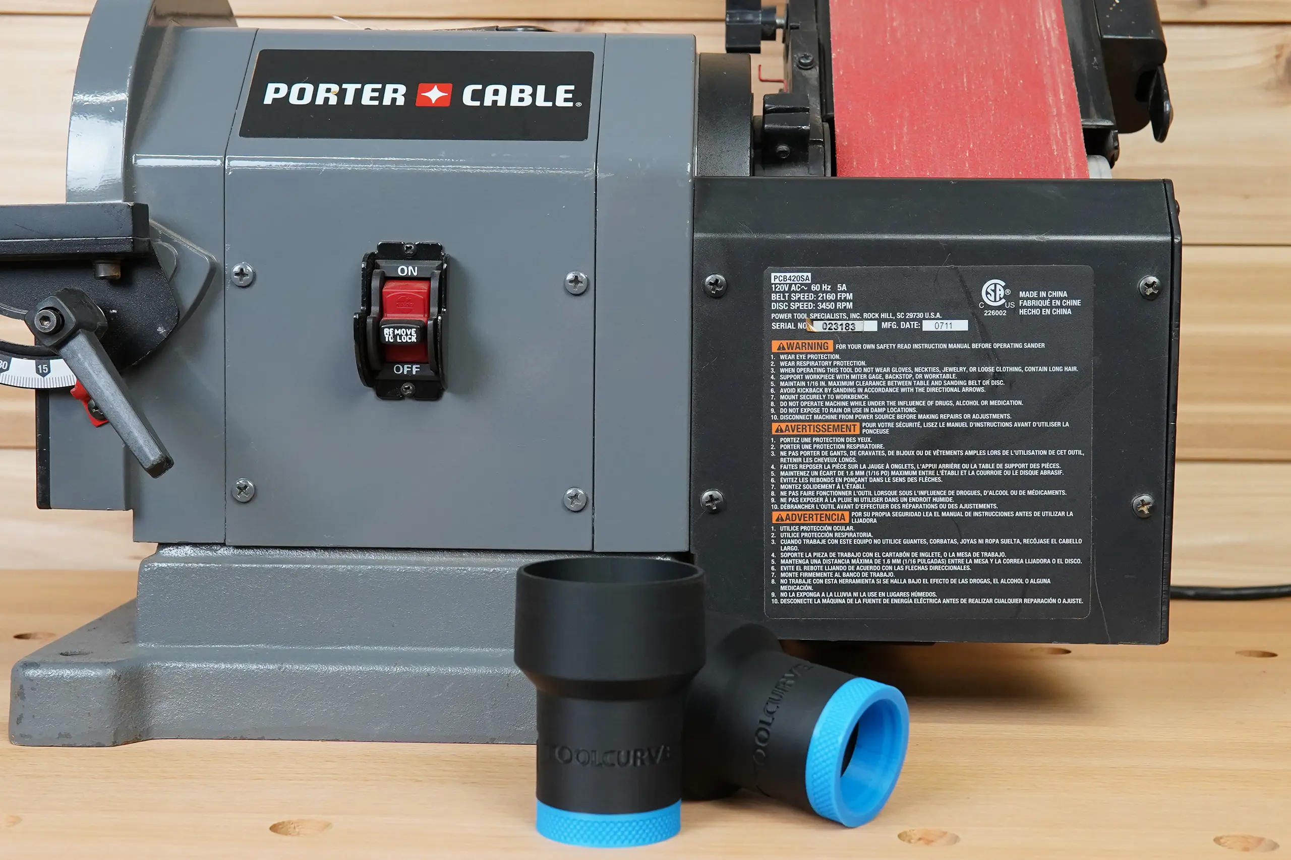 Hose Adapter for Porter Cable Benchtop Sander