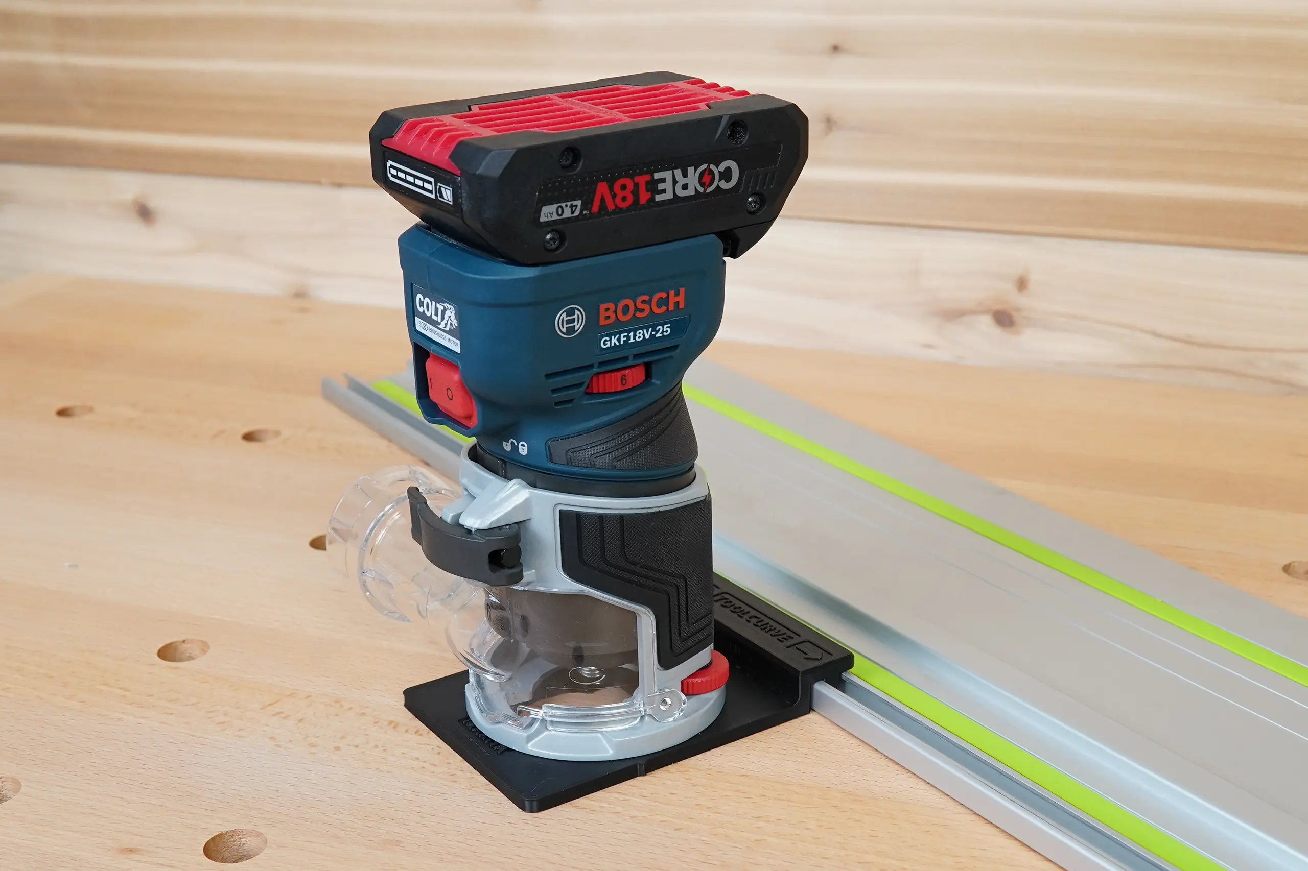 Guide Rail Adapter for Bosch Colt 18v Router