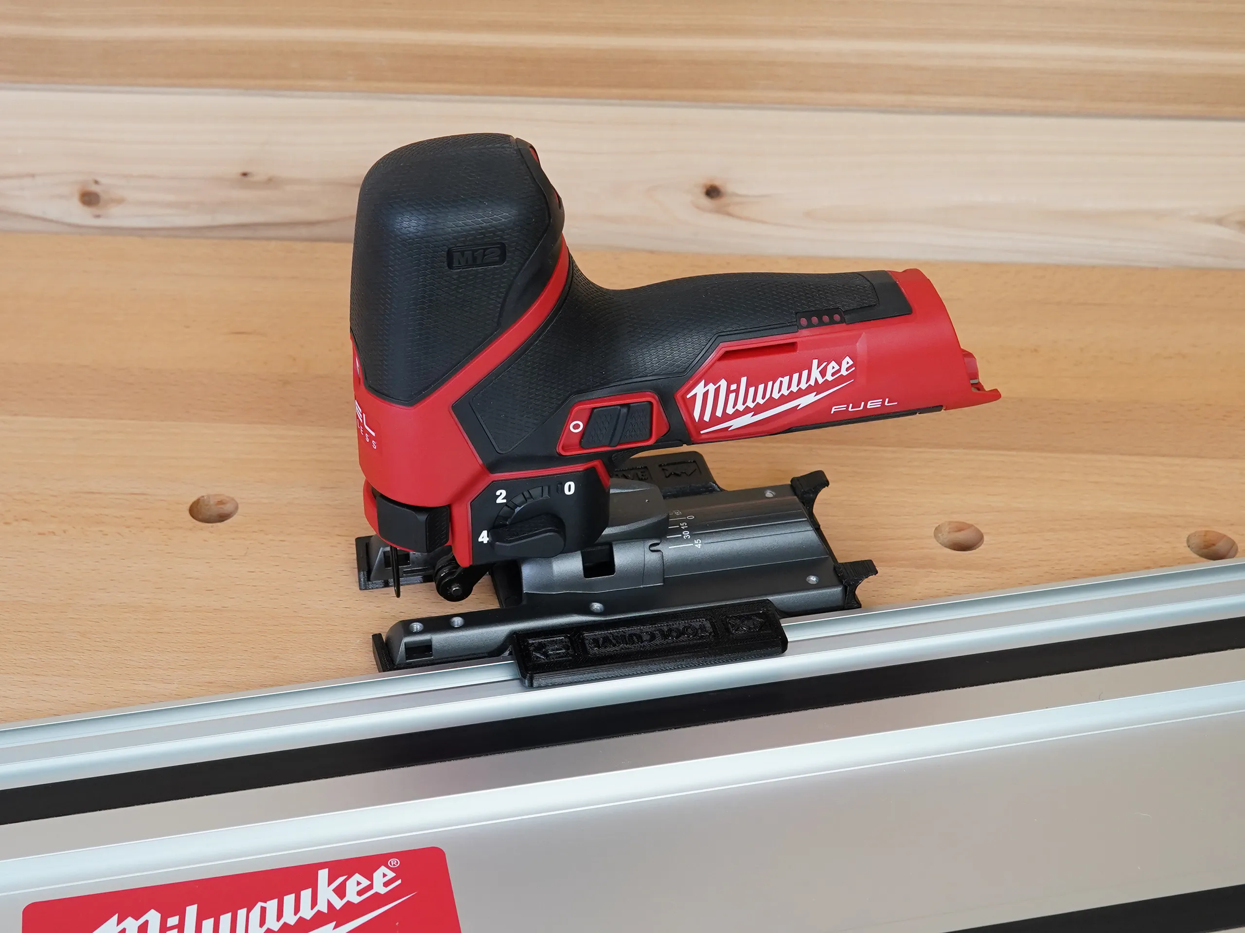 Jig Saw Guide Rail Adapter for Milwaukee M12 Fuel Jig Saw