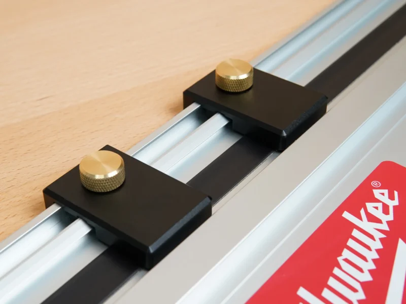 Aluminum Guide Rail Limit Stops for Milwaukee Track Saw Rails