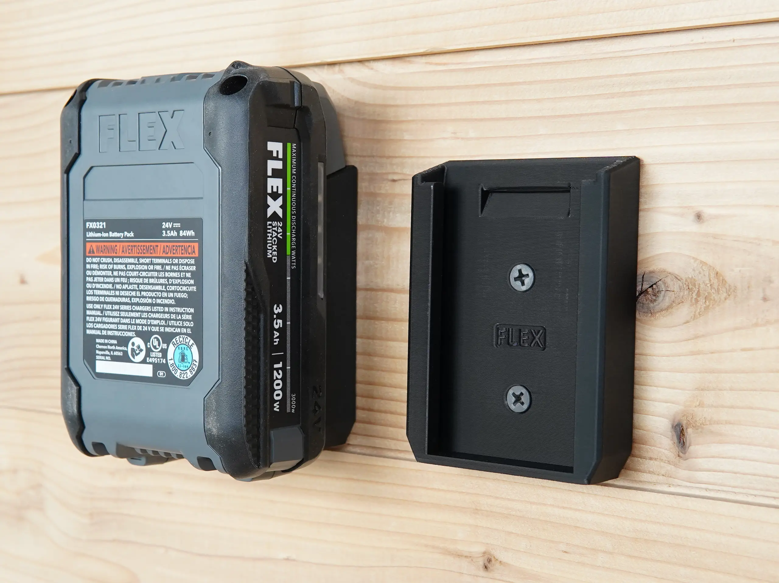 Battery Holder Mount for FLEX 24v Battery