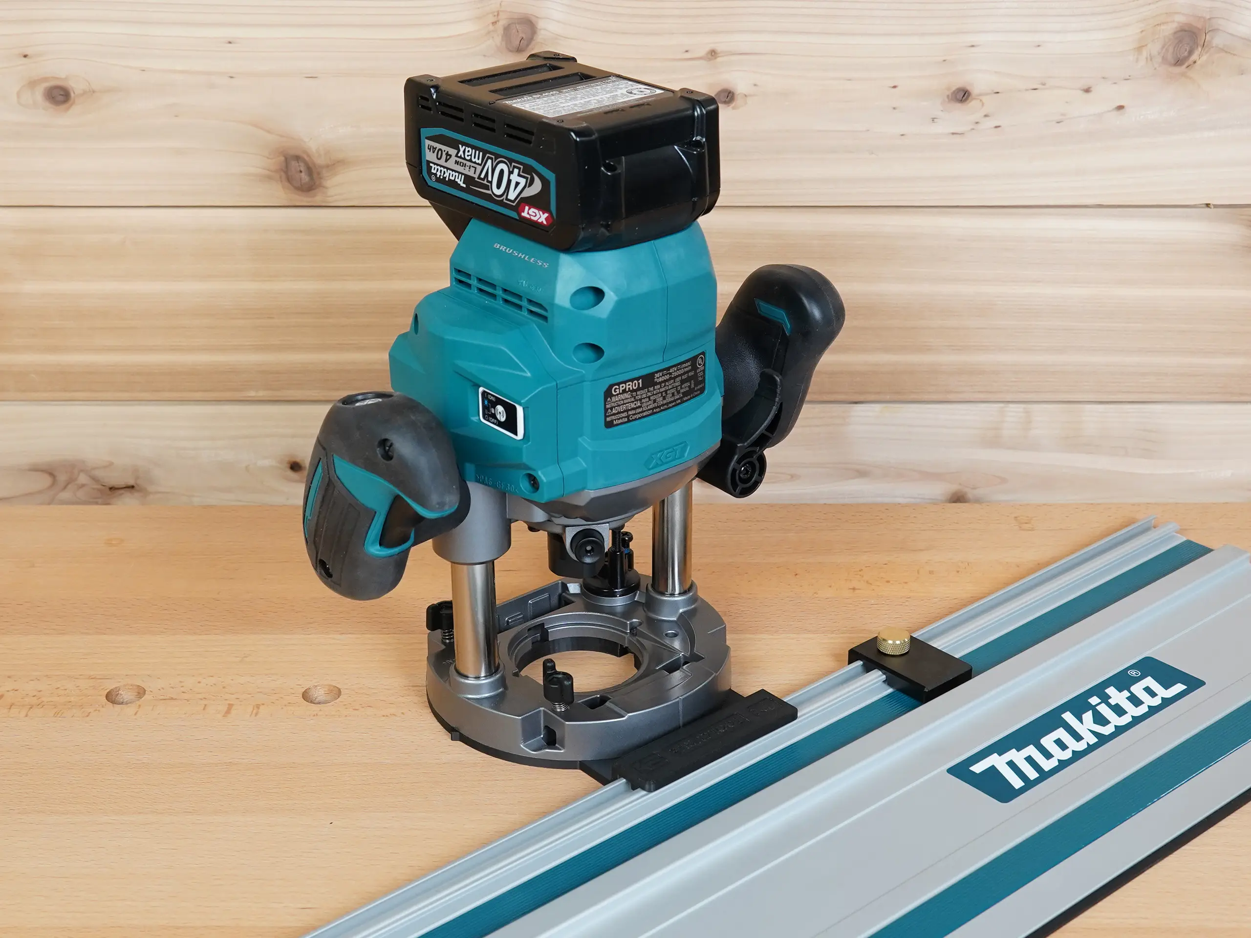 Guide Rail Adapter for Makita 40v 2-1/4 HP Cordless Router