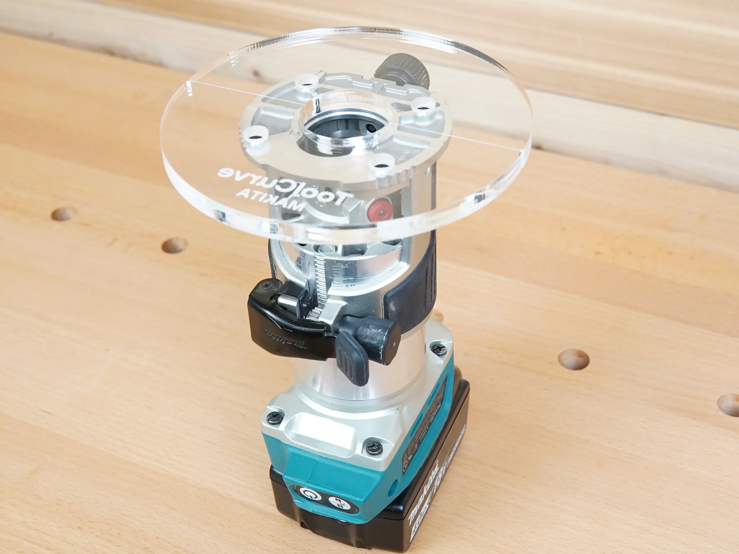 6″ Acrylic Router Base Plate for Makita Trim Router