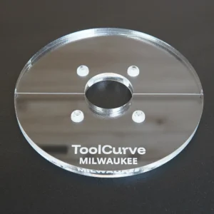 6″ Acrylic Router Base Plate for Milwaukee Trim Router