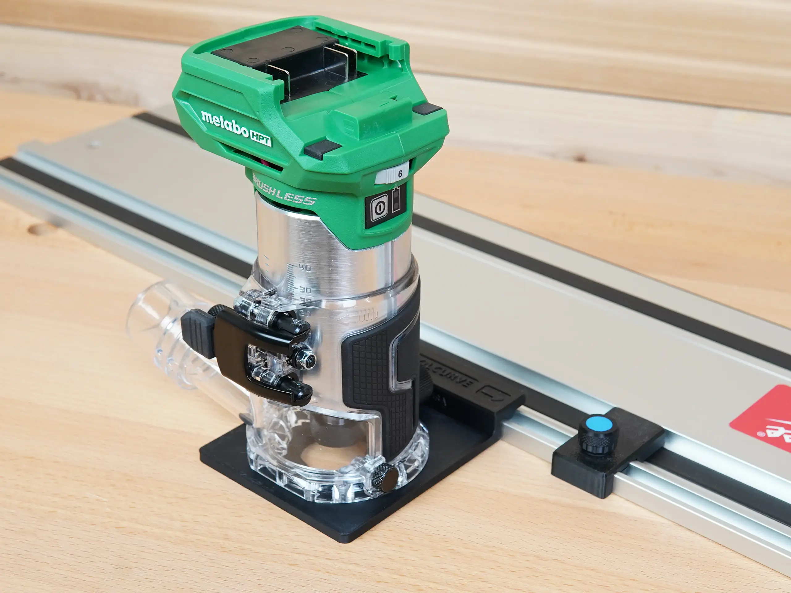 Rail Adapter for Metabo HPT 18V Cordless Trim Router