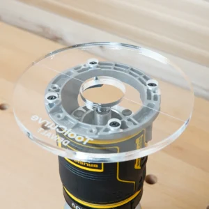 6" Acrylic Router Base Plate for DeWalt Trim Routers