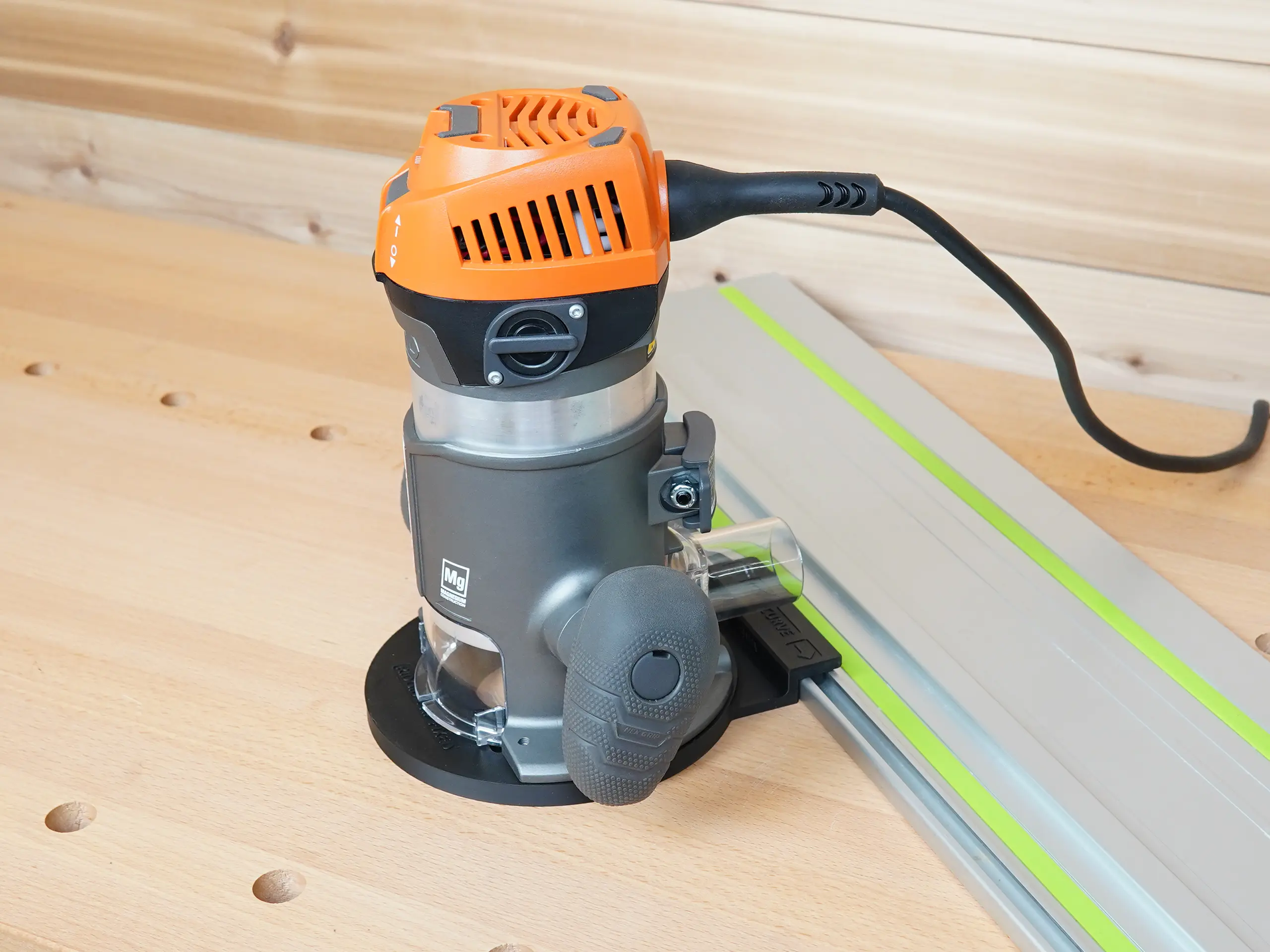 Guide Rail Adapter for Ridgid 2 HP Fixed Base Router