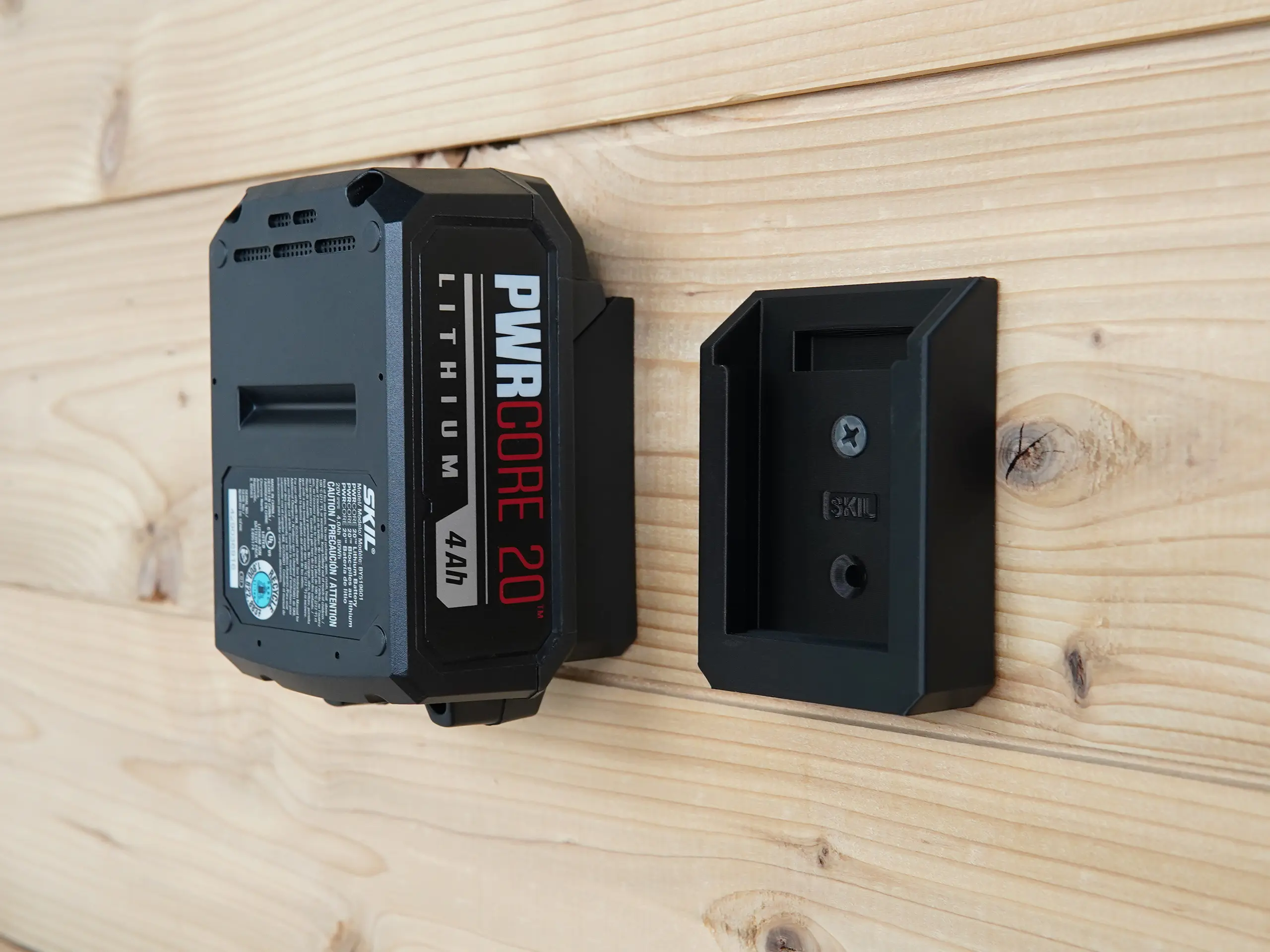 Battery Holder Mount for SKIL 20v PWRCORE