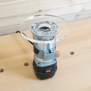 6″ Round Acrylic Router Base Plate for Wen Trim Router