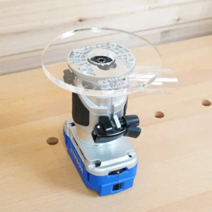 6″ Round Acrylic Router Base Plate for Kobalt Trim Router